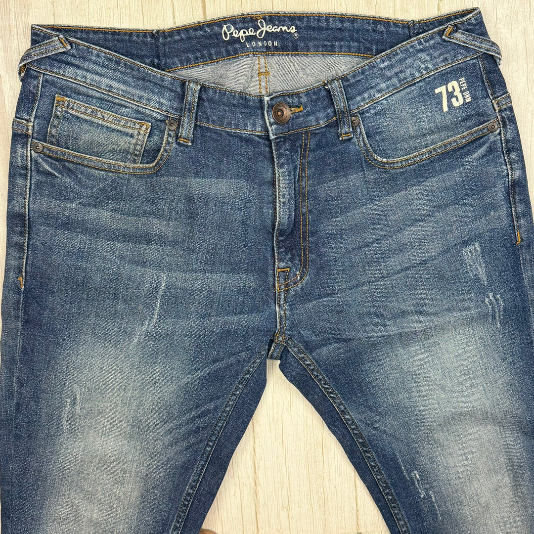 Pepe London 'Lawrance V' Slim Cropped Jeans -Size 36S