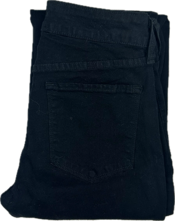 NYDJ USA Made Lift & Tuck Black 'Ankle' Jeans -Size US 0 or 4/6AU