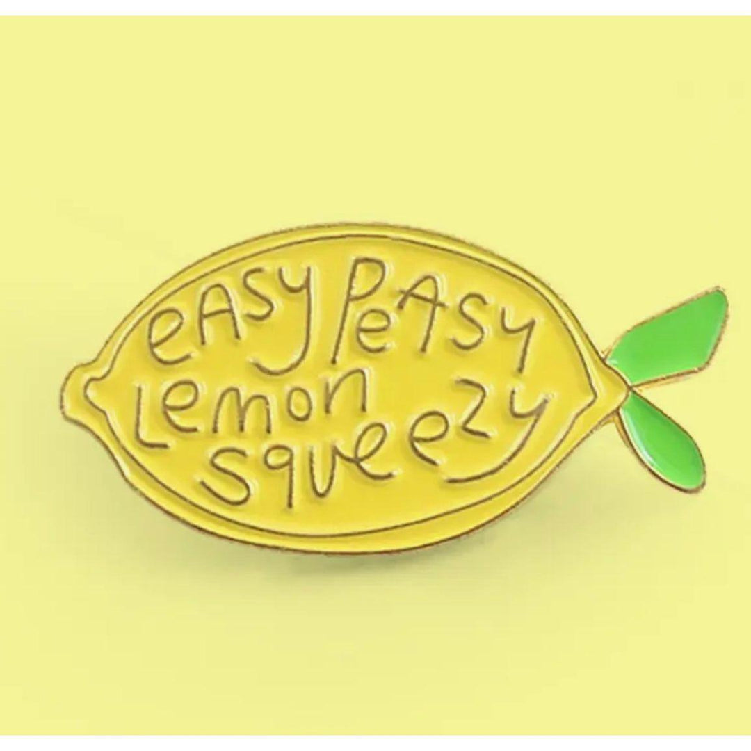 Easy Peasy Lemon Squeezy- Enamel Pin - Jean Pool