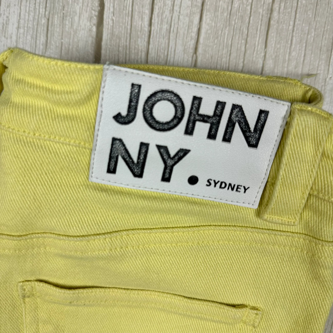 Johnny Jeans Yellow Slim Straight Jeans  - Size 27