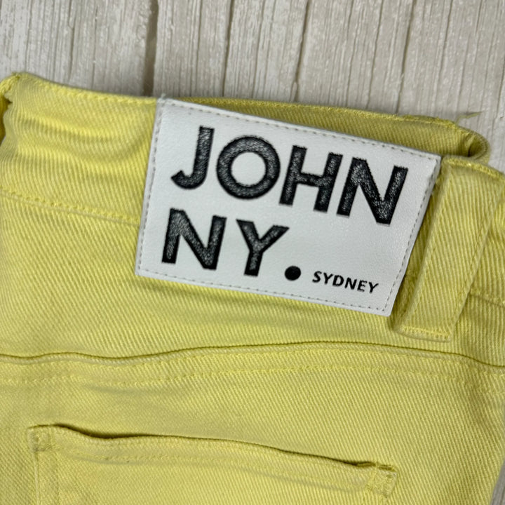 Johnny Jeans Yellow Slim Straight Jeans  - Size 27