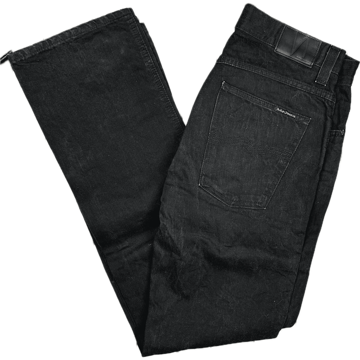 Nudie Jeans Co. 'Slim Jim' Black Black Wash Jeans - Size 34/34 - Jean Pool