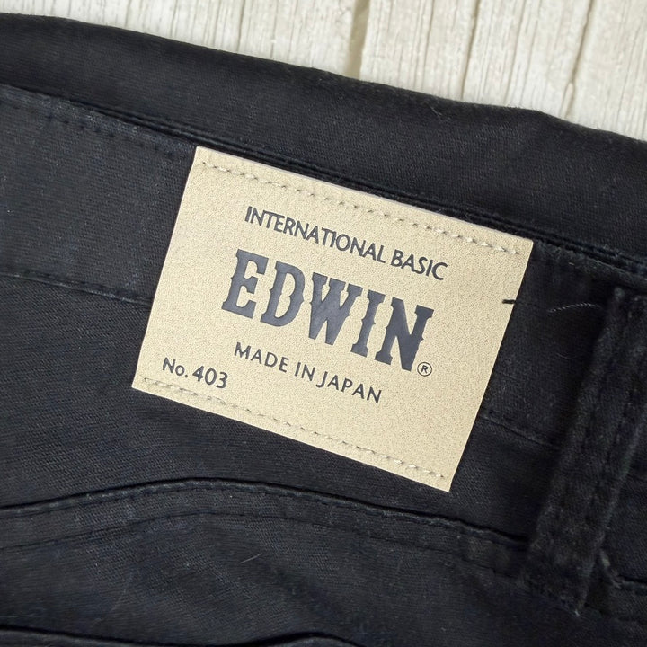 Edwin Made in Japan - '403' Vintage 90's Mens Black Jeans -Size 31