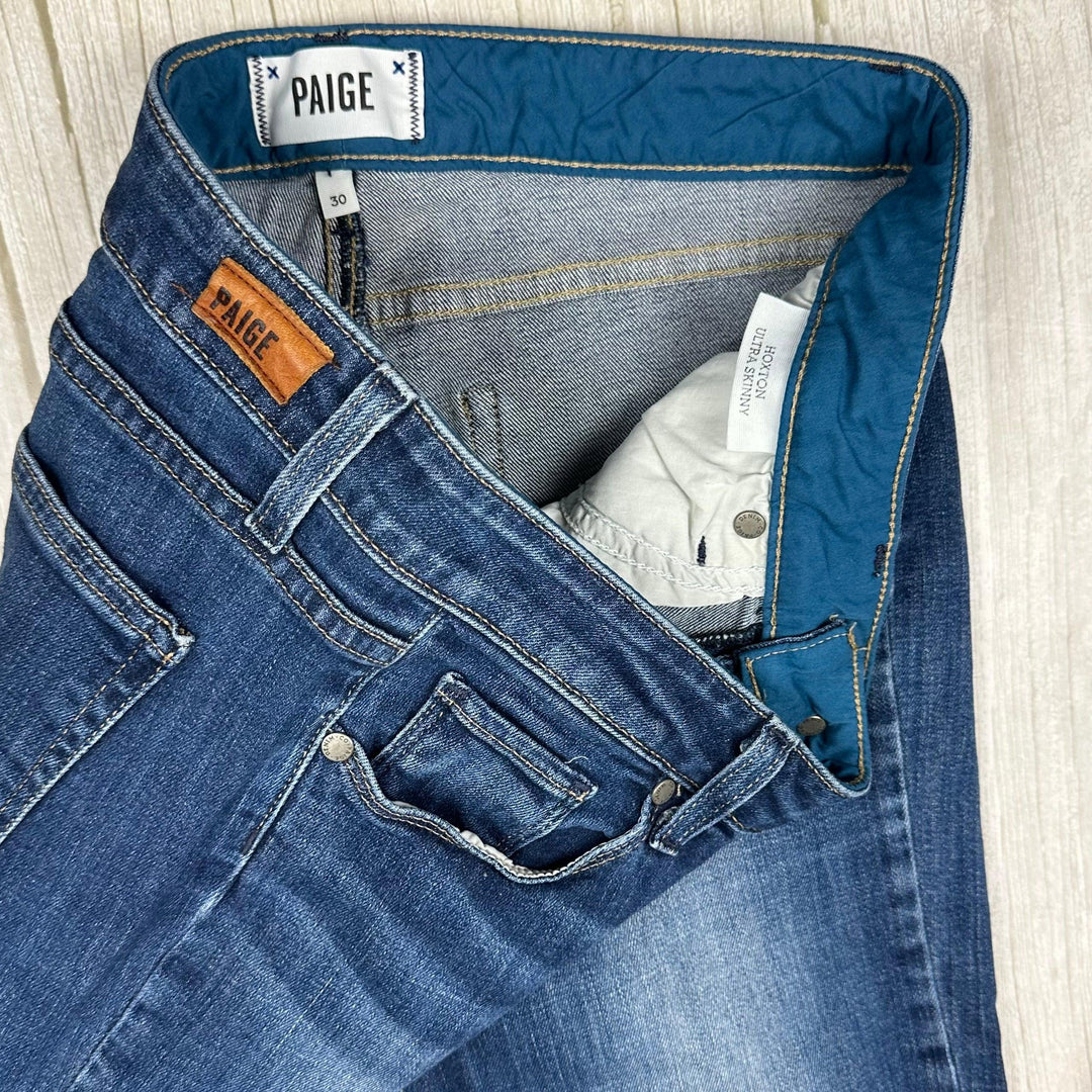 Paige Denim 'Hoxton Ultra Skinny' Jeans - Size 30