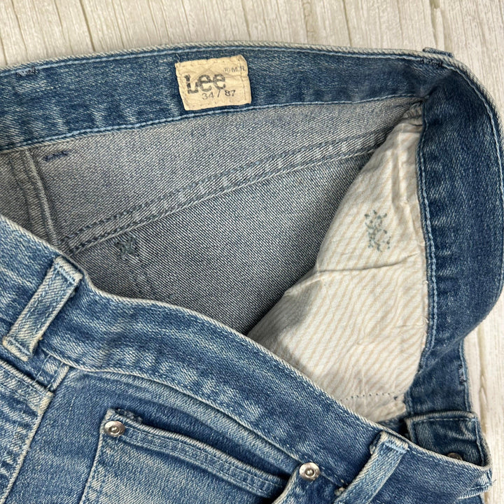 1980's Vintage Lee 'Stretchies' Australian Made Jeans- Size 87 or 34" Short
