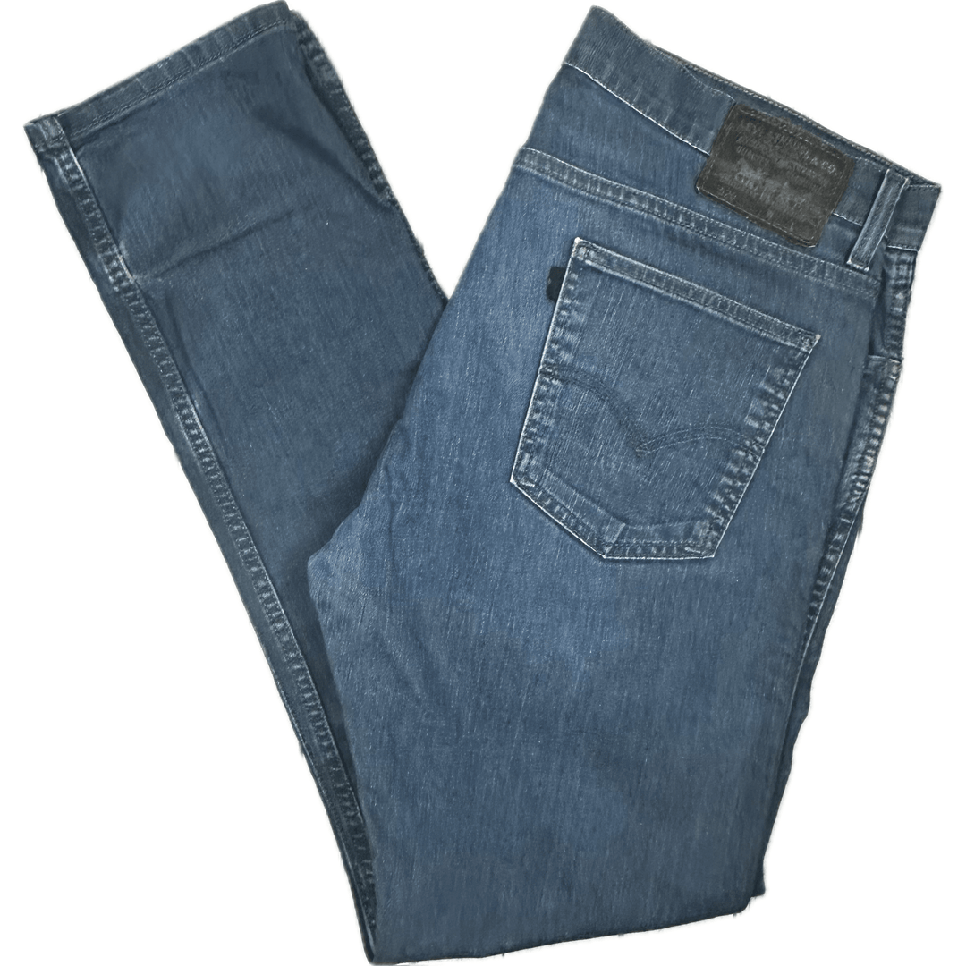 Levis 520 Mens Stretch Slim Tapered Jeans - Size 34/34 - Jean Pool