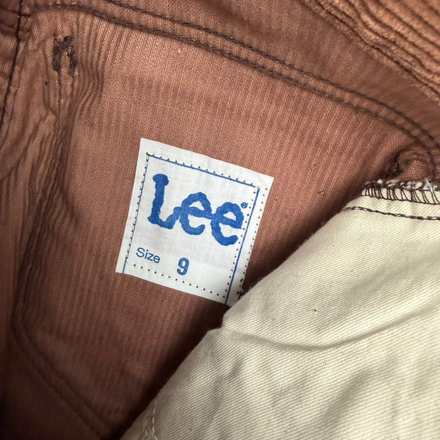 NWT-1970's Lee 'Oxford Cord' High Waist Ladies Deadstock Flares - Suit Size 6/7