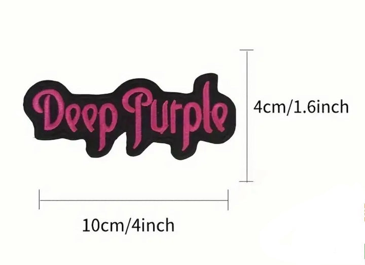 Deep Purple- Embroidered Patch