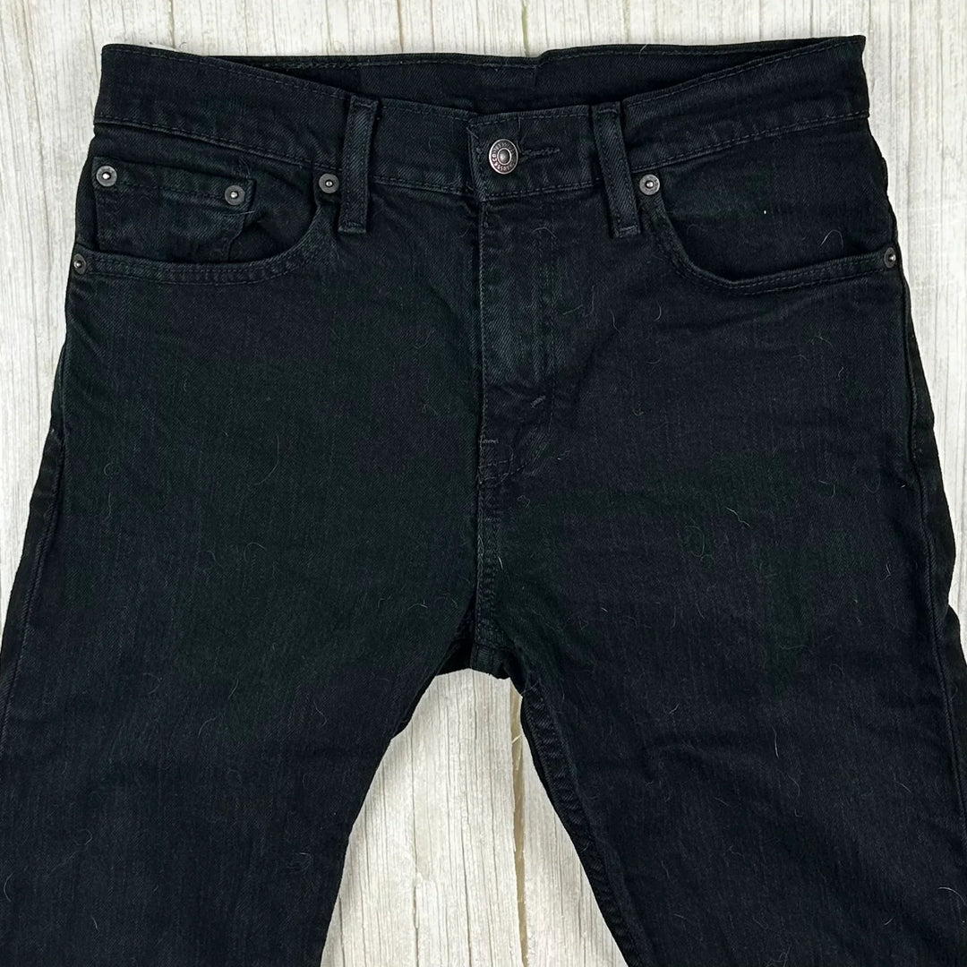 Levis 512 Slim Taper Mens Black Denim Jeans  - Size 29/32