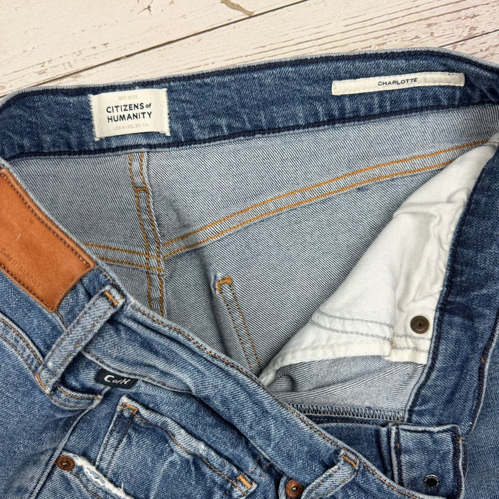 Citizens of Humanity 'Charlotte' High Rise Straight Jeans - Size 30