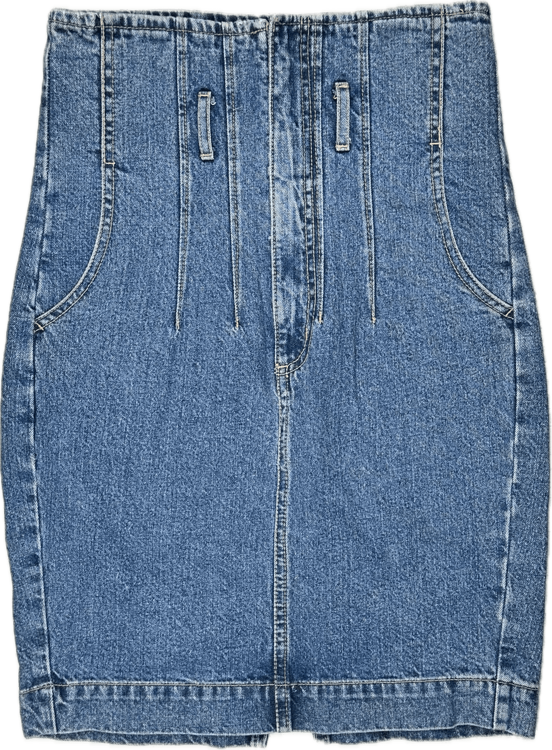 Bardot High Corset Waist Denim Skirt -Size 8 - Jean Pool