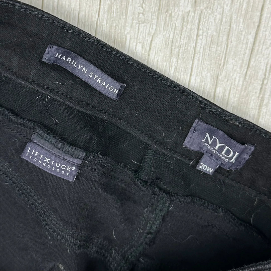NYDJ - 'Lift & Tuck' MARILYN Straight Leg Jeans -Size 20US suit 24AU