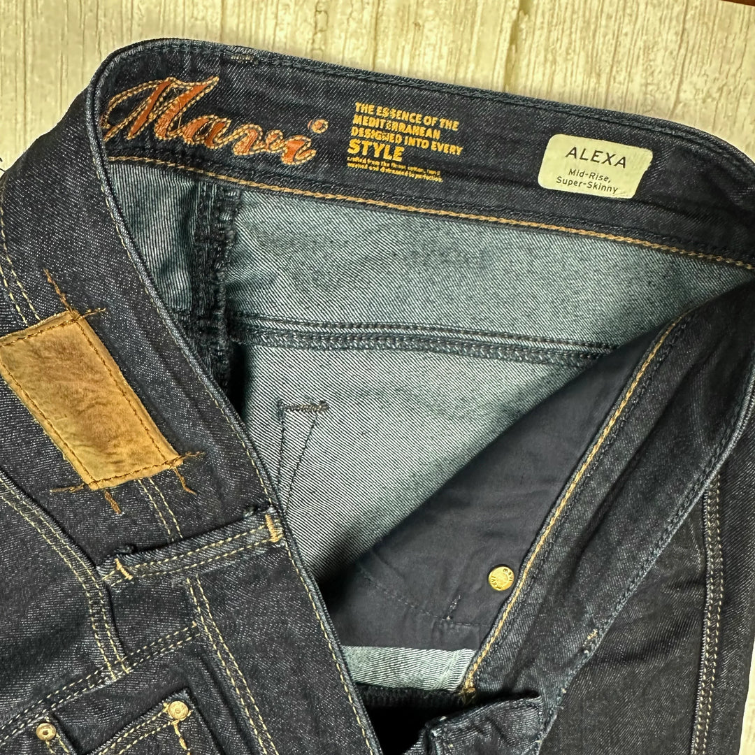 Mavi Jeans 'Alexa' Mid Rise Skinny Denim Jeans -Size 29 or 11AU