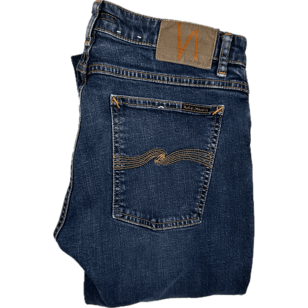 Nudie 'Skinny Lin' West Coast Worn Wash Denim Jeans- Size 32/32 - Jean Pool