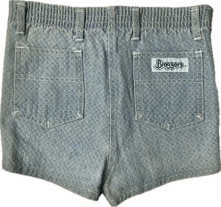 NEW- Braggers Australian Made Denim Kids 1980's Shorts- Size 10 - Jean Pool