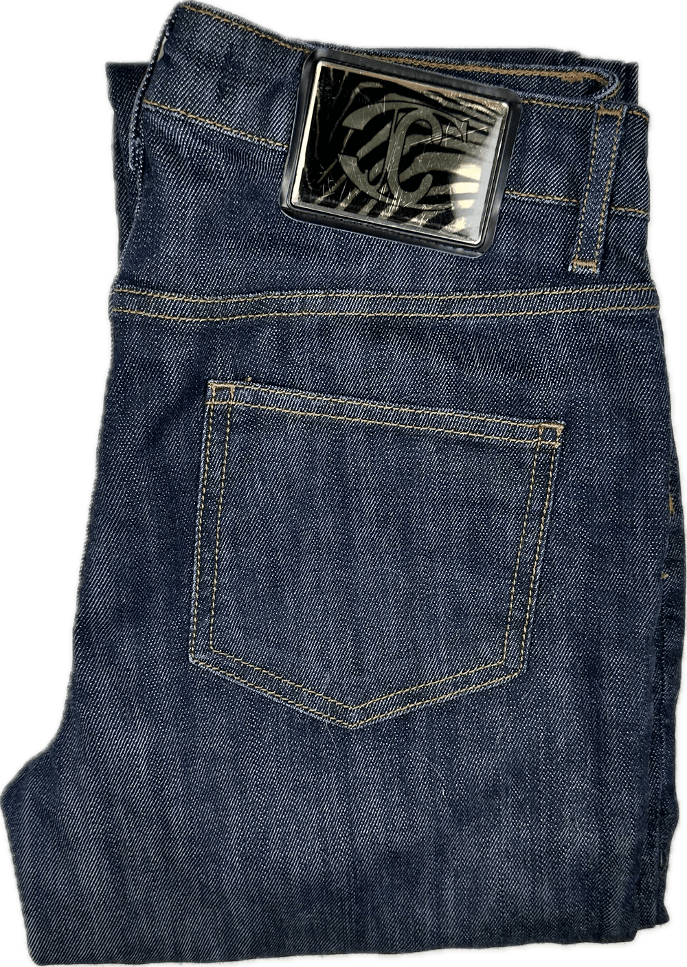 Just Cavalli Italian Ladies Distressed Slim Straight Jeans - Size 28 - Jean Pool