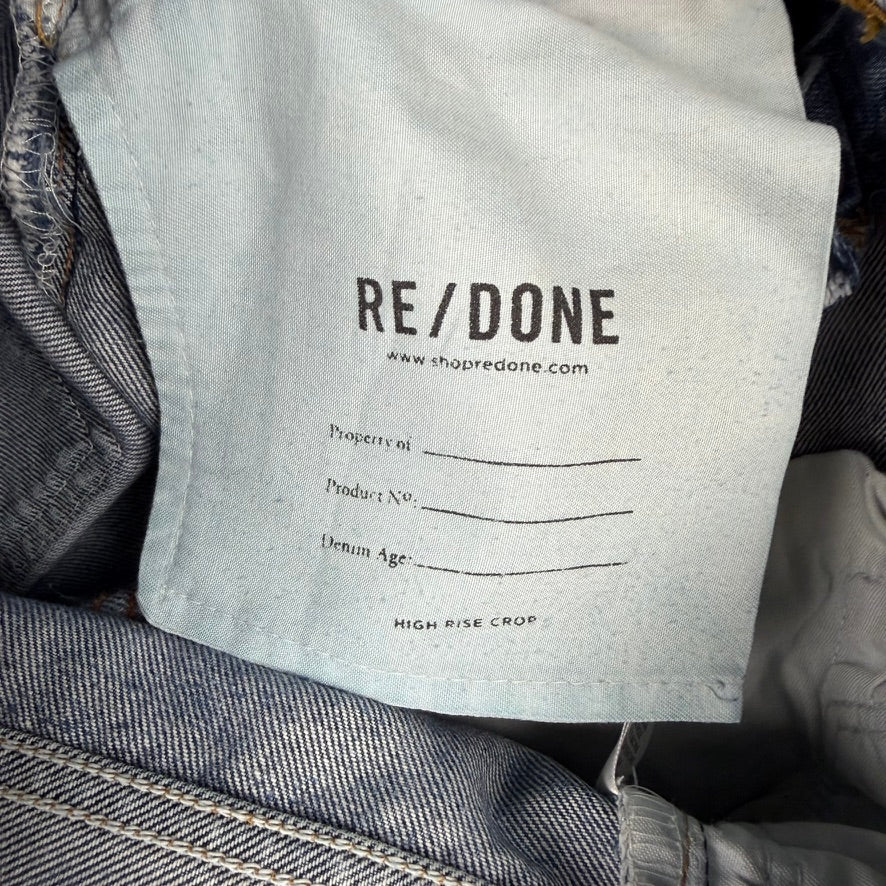 RE/DONE High Rise Crop Jeans -Size 24