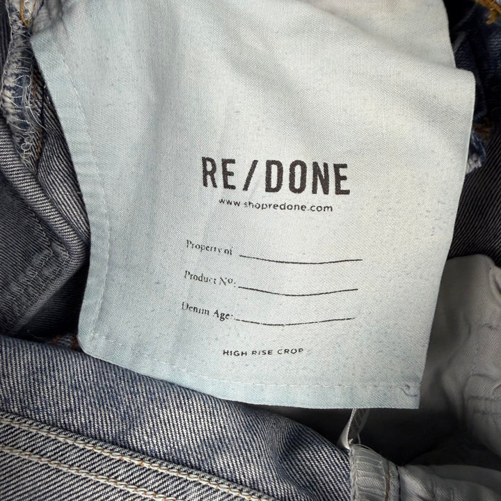 RE/DONE High Rise Crop Jeans -Size 24