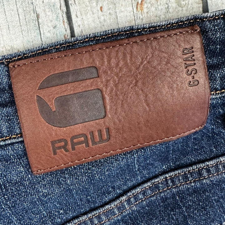 G Star RAW 3301 Straight Stretch Mens Shorts -Size 36 - Jean Pool