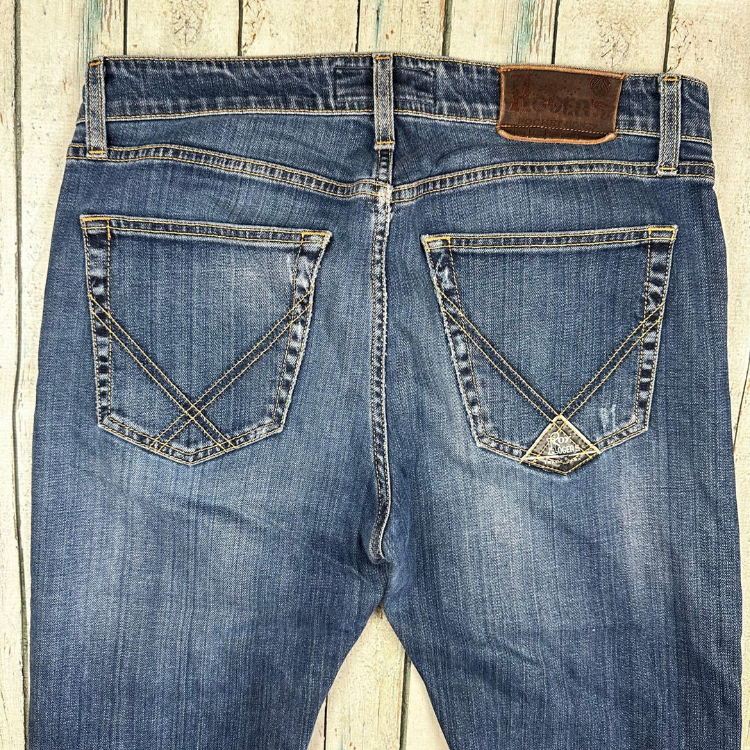 Roy Rogers Italian Straight Fit Button Fly Jeans - Size 34 - Jean Pool