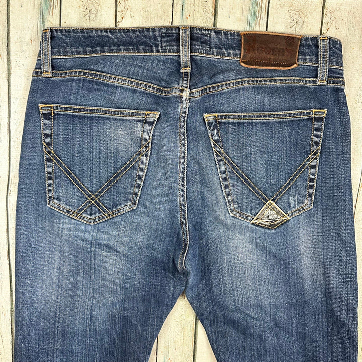 Roy Rogers Italian Straight Fit Button Fly Jeans - Size 34 - Jean Pool