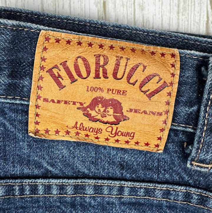 Fiorucci 90's Boot Flare Blue Denim Jeans- Suit Size 9/10