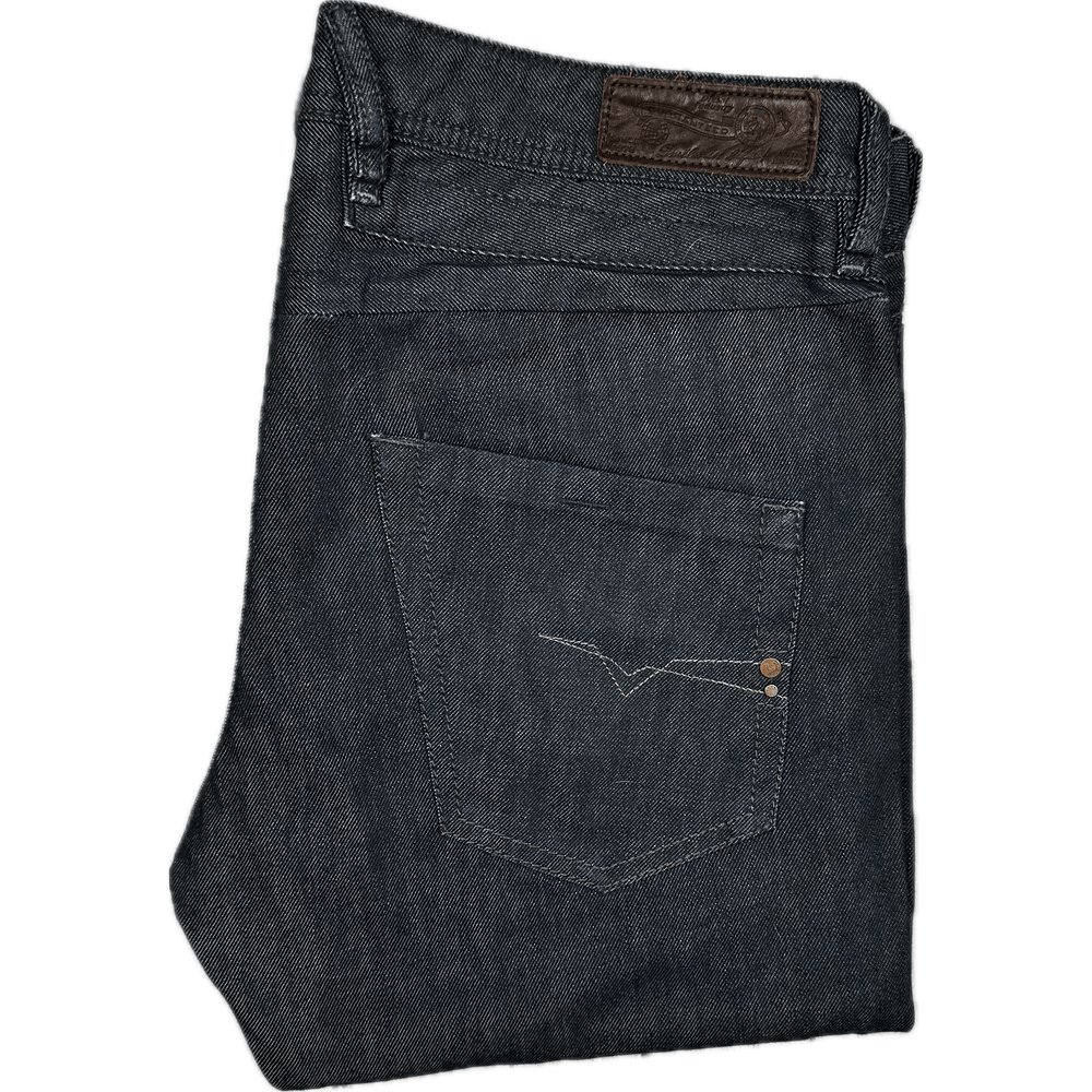 Diesel Mens 'Belther' Regular Slim Tapered Jeans - Size 34/34 - Jean Pool