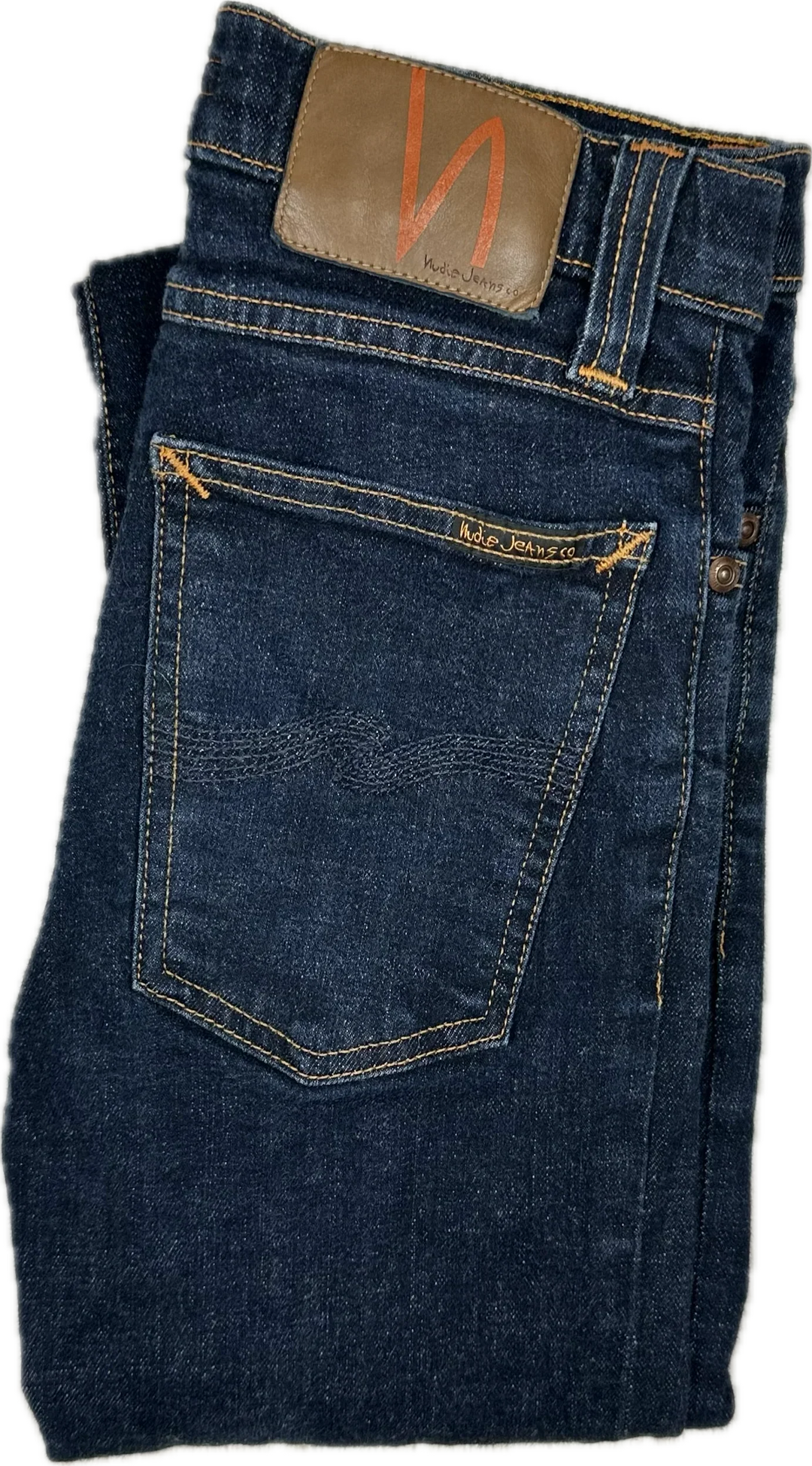 Nudie 'High Kai' Organic Twill Navy Wash Jeans- Size 26/32