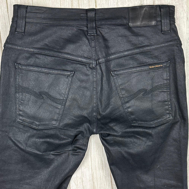 Nudie Jeans Co. 'Thin Finn' Black 2 Black Jeans - Size 33/30