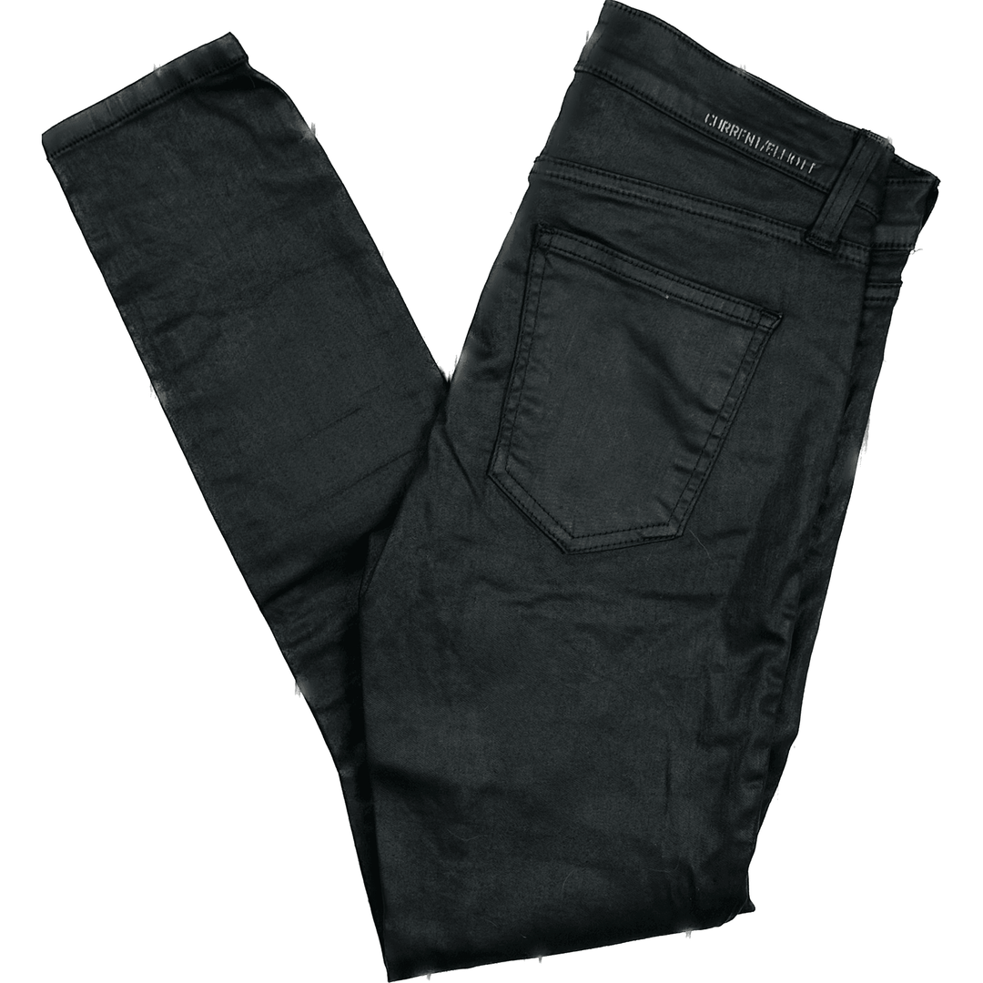 Current/Elliot 'The Stiletto' Coated Skinny Jeans- Size 27 - Jean Pool