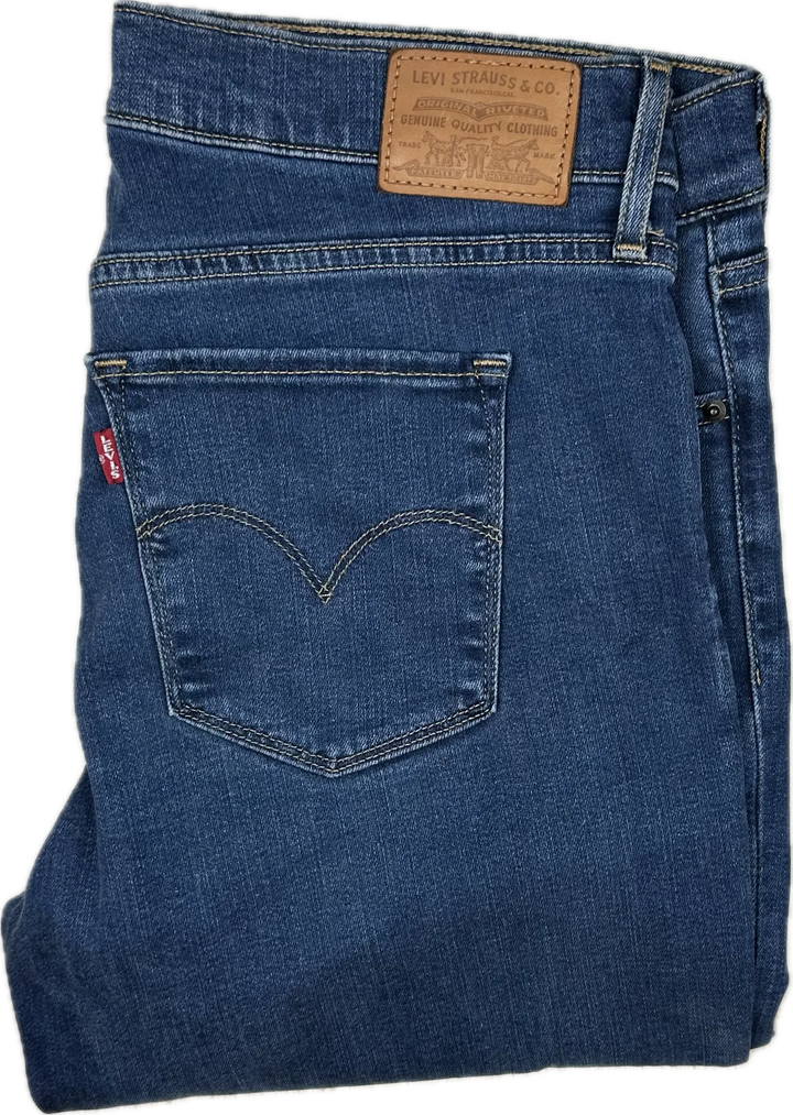 Levis 314 Shaping Ladies Straight Jeans - Size 31 (13AU)