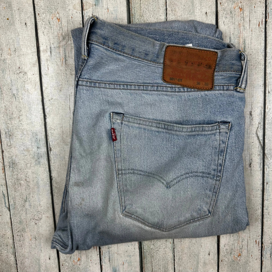 Levis 501 CT Mens Denim Crop Jeans - Size 36 - Jean Pool