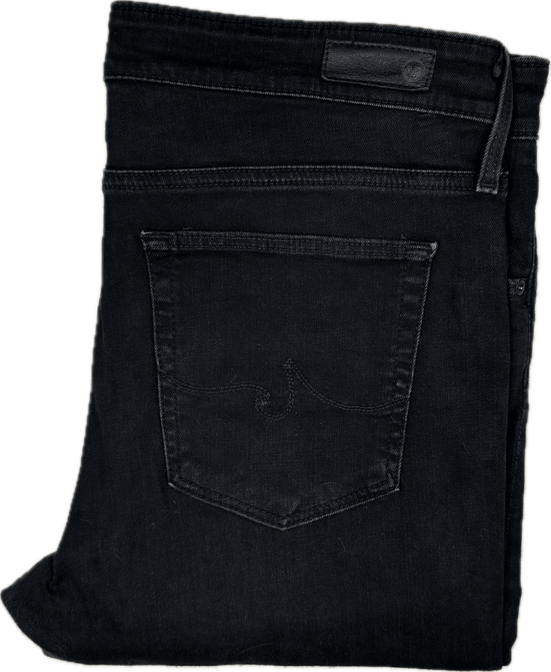 AG Adriano Goldschmied 'The Farrah Skinny Ankle' Black Jeans- Size 32