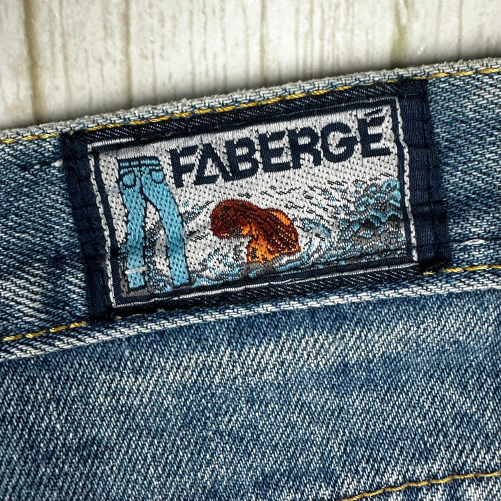 Fabergé 1980's Deadstock High Waisted Baggies Jeans - Jean Pool