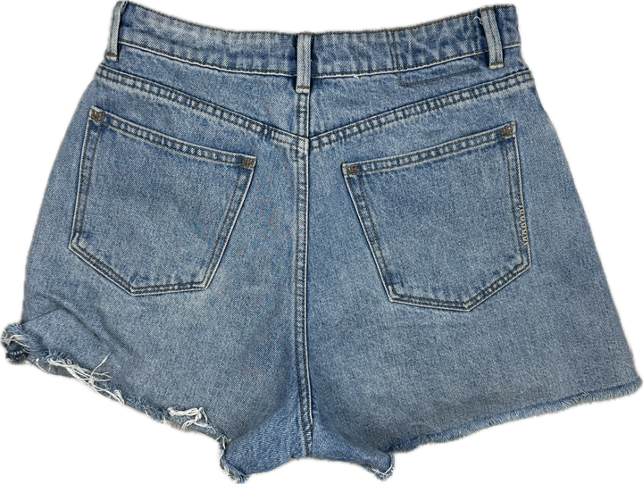 Ladies NEUW High Rise Denim Shorts  - Size 27" or 9AU