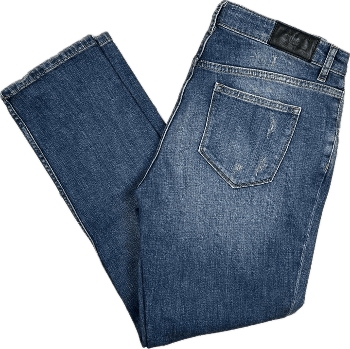 Jag Jeans Distressed 'Bobbie' Boyfriend Crop Jeans - Size 10 - Jean Pool