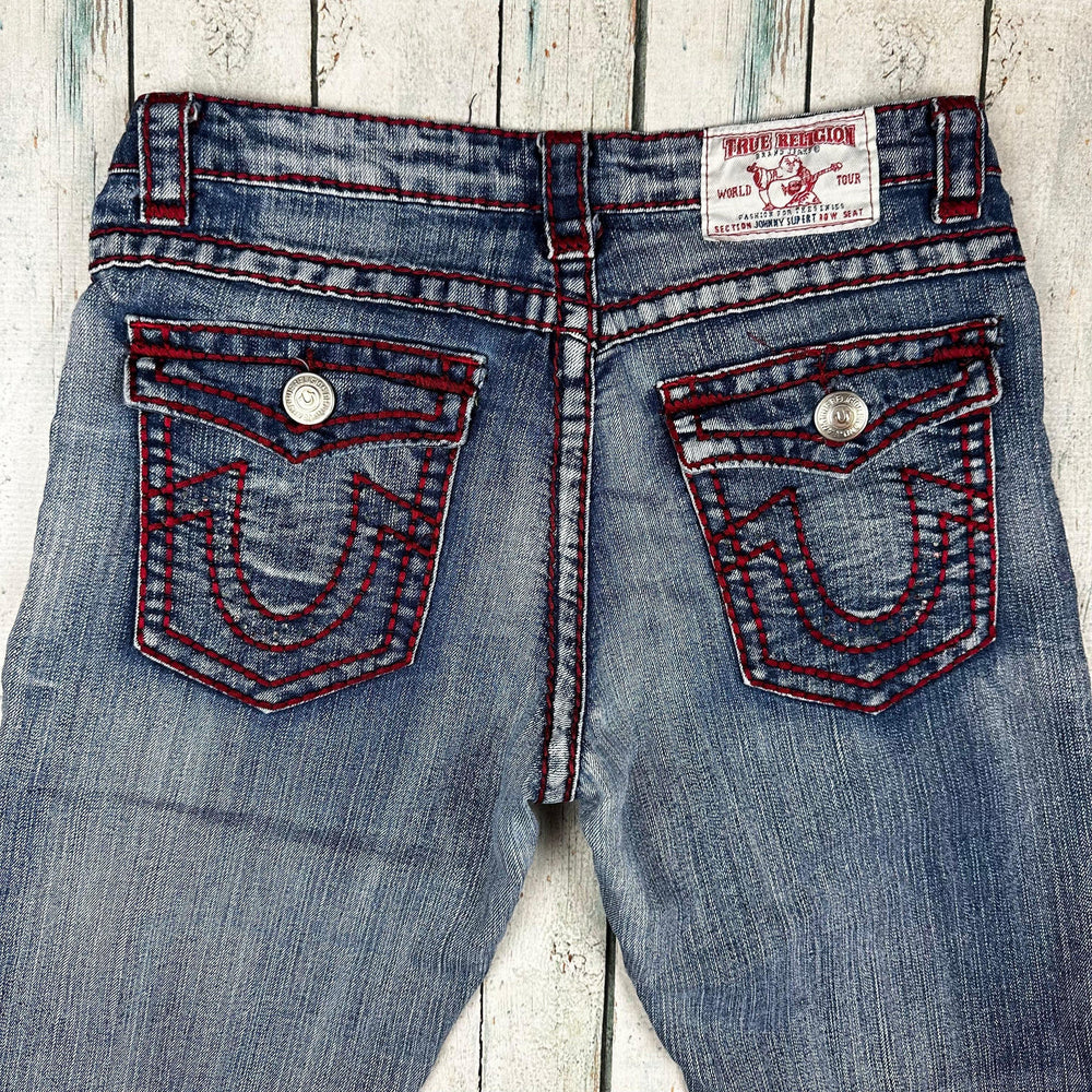 True Religion 'Johnny Big T' Straight Leg Jeans- Size 28 - Jean Pool