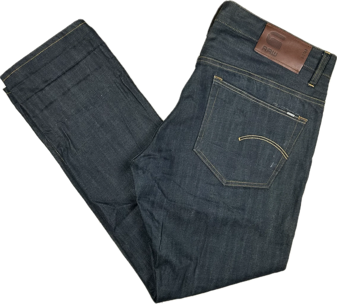 G Star RAW Mens 3301 Tapered Jeans -Size 36/32