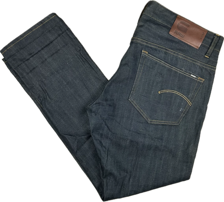G Star RAW Mens 3301 Tapered Jeans -Size 36/32