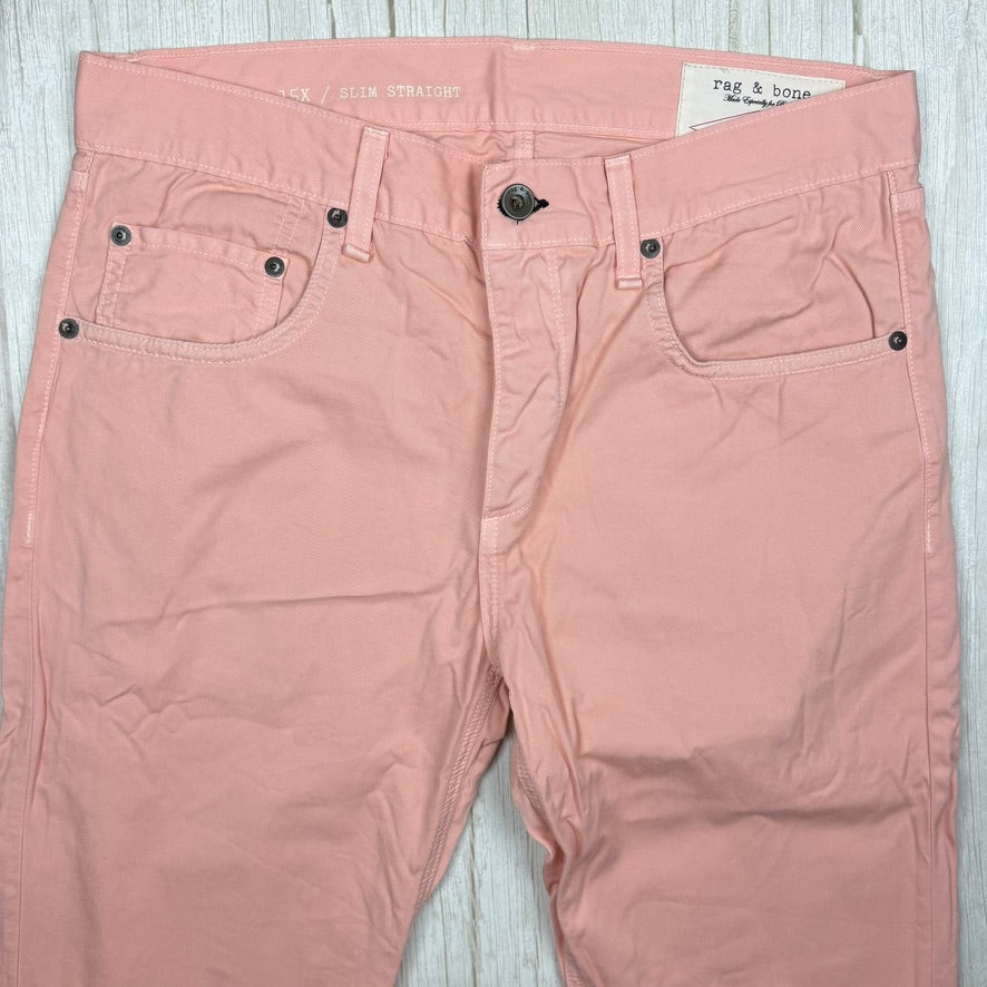 Rag & Bone Mens 'RB 15X' Slim Straight Peach Jeans - Size 31