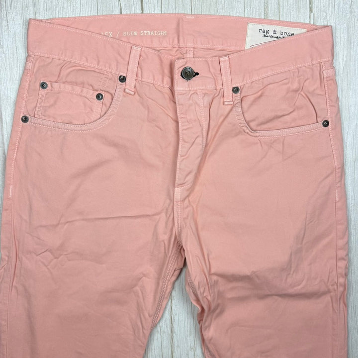 Rag & Bone Mens 'RB 15X' Slim Straight Peach Jeans - Size 31