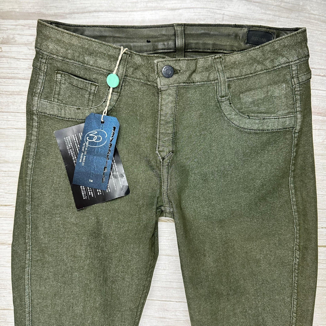 NWT - Bleulab USA ‘Detour’ Reversible Heather Green Jeans -Size 30 - Jean Pool
