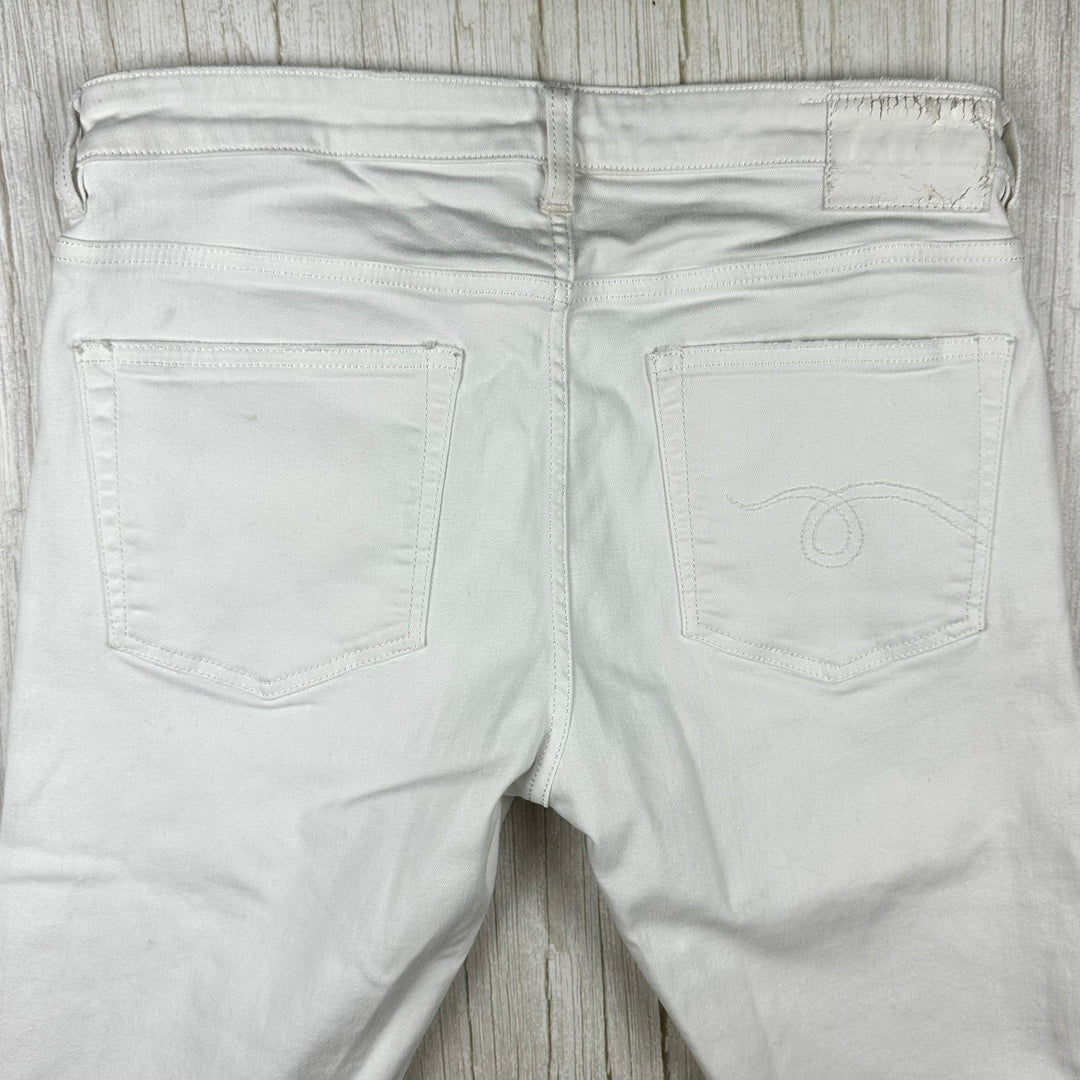 R13 Made in Italy 'Boy Skinny' White Jeans- Size 29 - Jean Pool