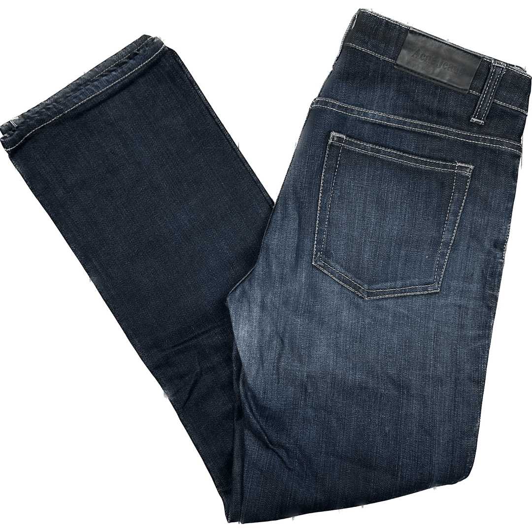Acne Jeans Ladies Hep Confident Straight Jeans - Size 30 - Jean Pool
