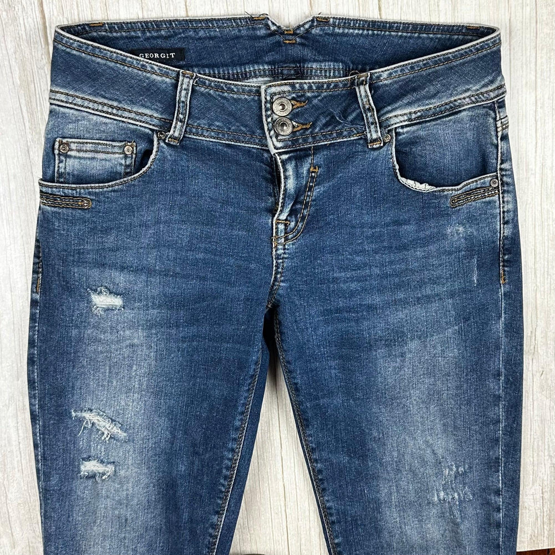 LTB Ladies 'Georget' Ankle Slim Distressed Jeans -Size 28