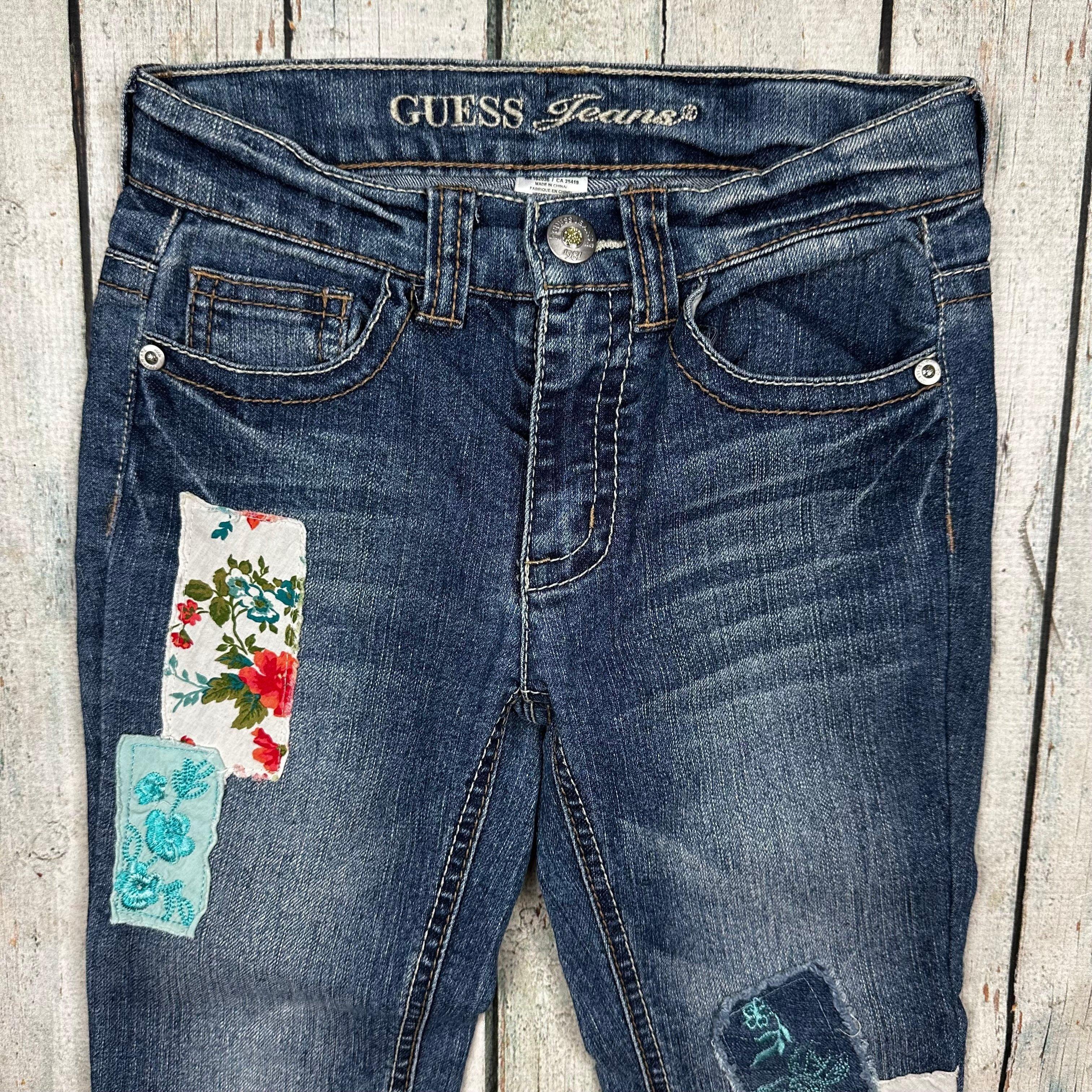 Guess patchwork jeans best sale