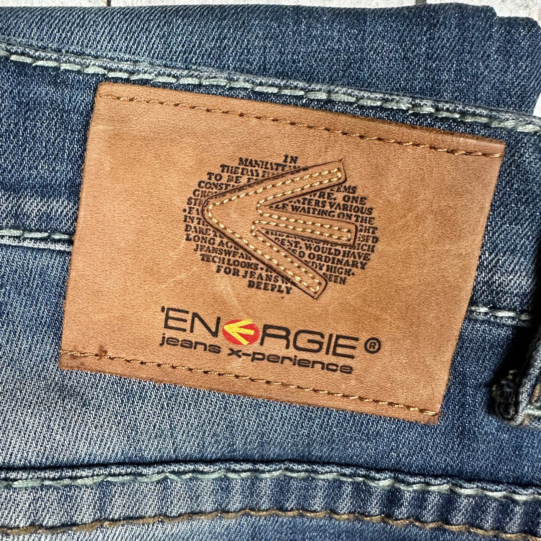 Energie by Miss Sixty Mens Straight Vintage Wash Jeans - Size 32/32 - Jean Pool