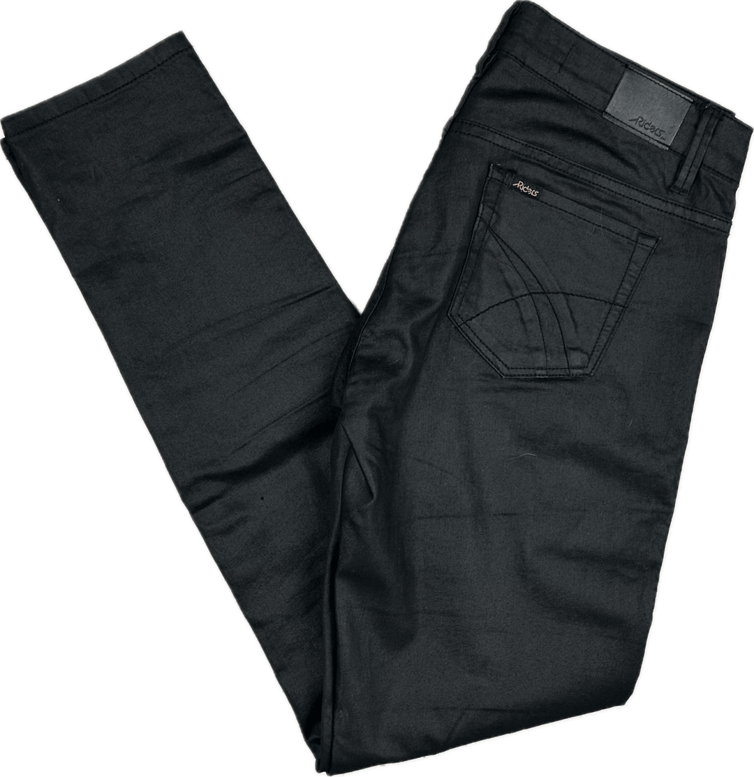 Lee Riders 'Bumster Vegas' Skinny Black Jeans- Size 10