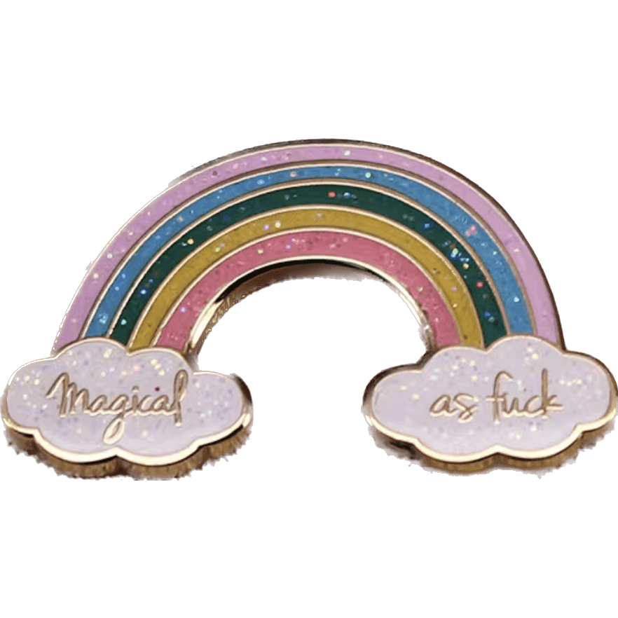 Magical as F#%! Rainbow- Enamel Pin - Jean Pool