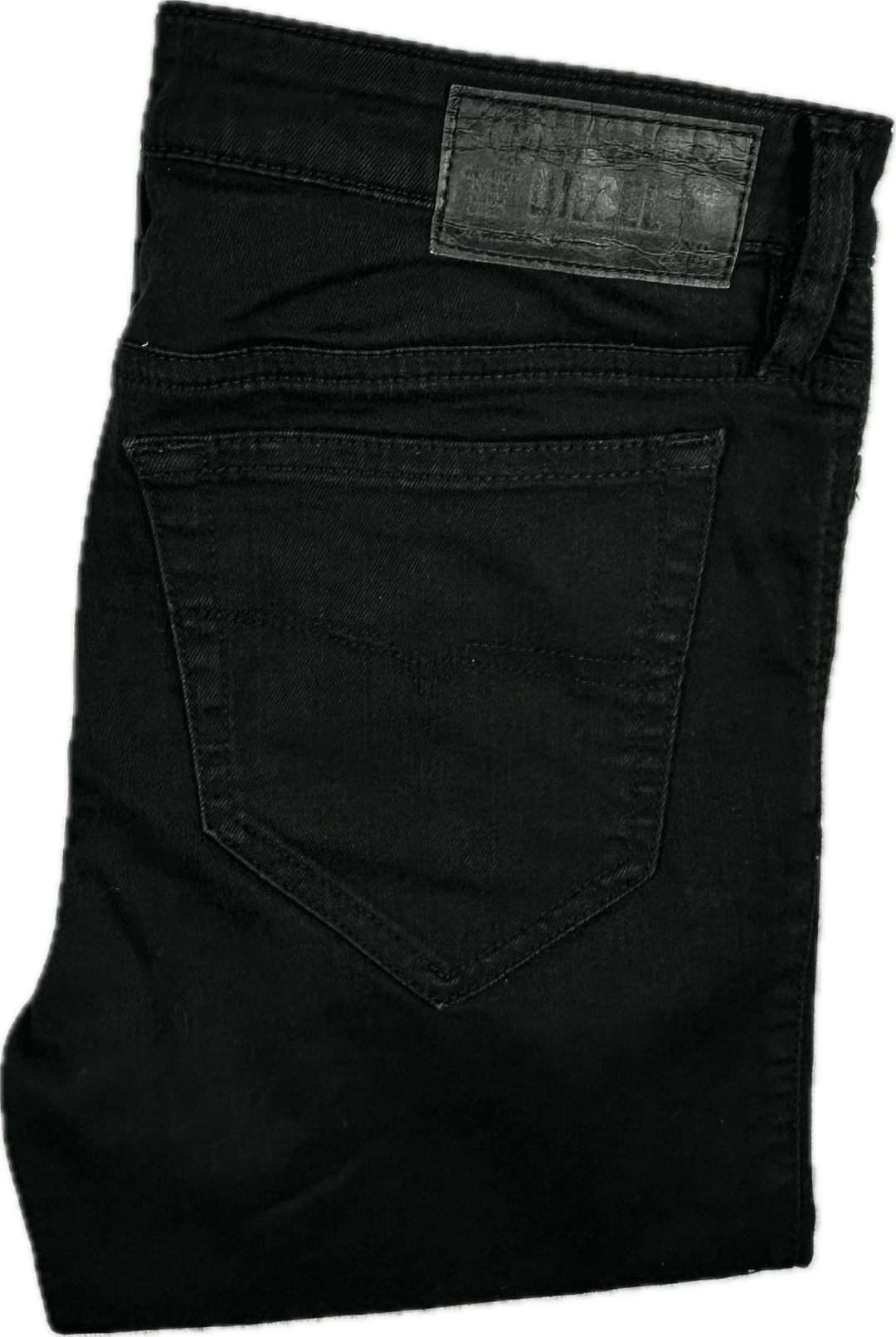 Diesel Denim 'Skinzee' Super Skinny Black Jeans -Size 28/30